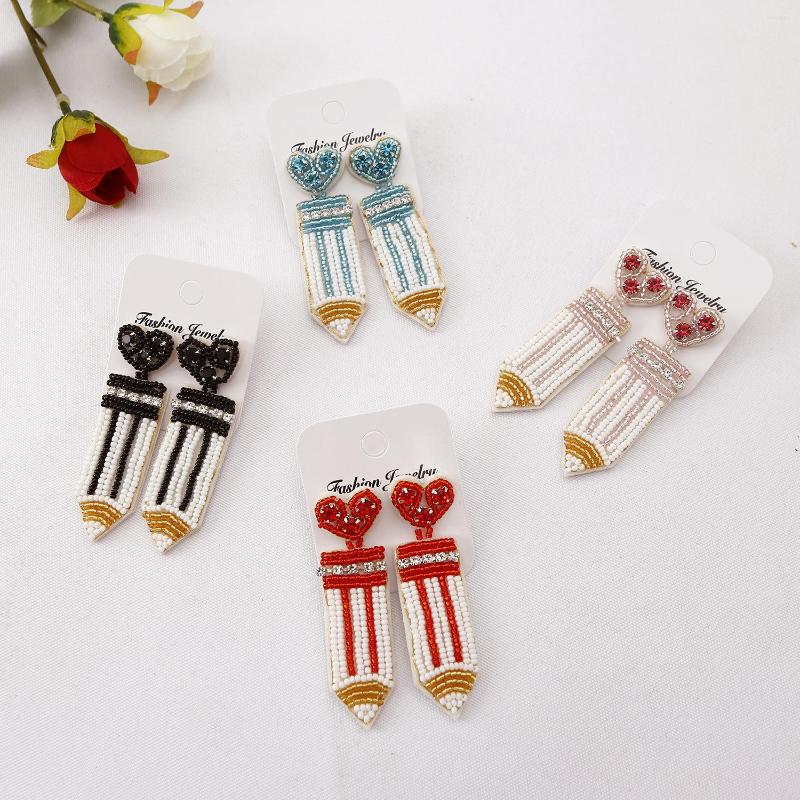 Dangle Earrings Vedawas Trendy And Sparkly Pencil With Heart For Women Seed Bead Rhinestone Jewelry Precious Gifts Teacher
Dangle Earrings Vedawas Trendy And Sparkly Pencil With Heart For Women Seed Bead Rhinestone Jewelry Precious Gifts Teacher