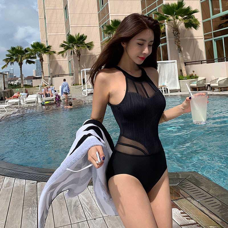 Women's Swimwear Bikini Conservative Cover Belly Slimming Sexy Swimsuit Halter One-Piece Female Small Breasts Gathered, Black
Women's Swimwear Bikini Conservative Cover Belly Slimming Sexy Swimsuit Halter One-Piece Female Small Breasts Gathered, Black