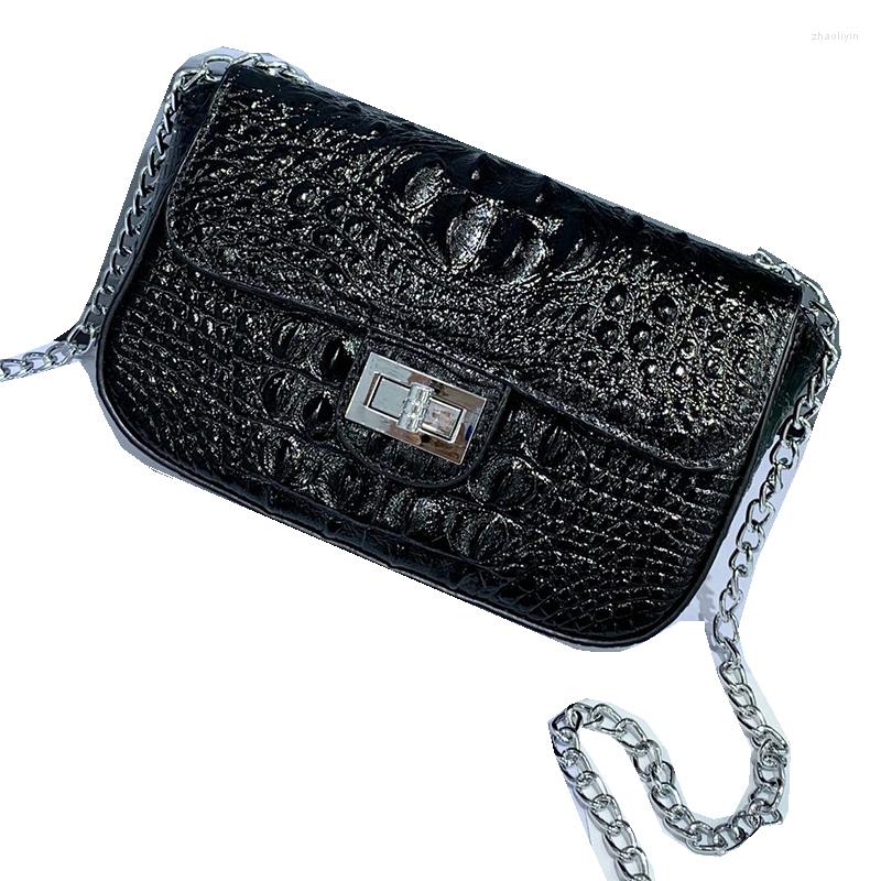 Evening Bags Famous Design Leather Crocodile Pattern Shoulder Messenger Bag Female Cowhide Lady's Small Square Tofu Casual Chain, Black
Evening Bags Famous Design Leather Crocodile Pattern Shoulder Messenger Bag Female Cowhide Lady's Small Square Tofu Casual Chain, Black