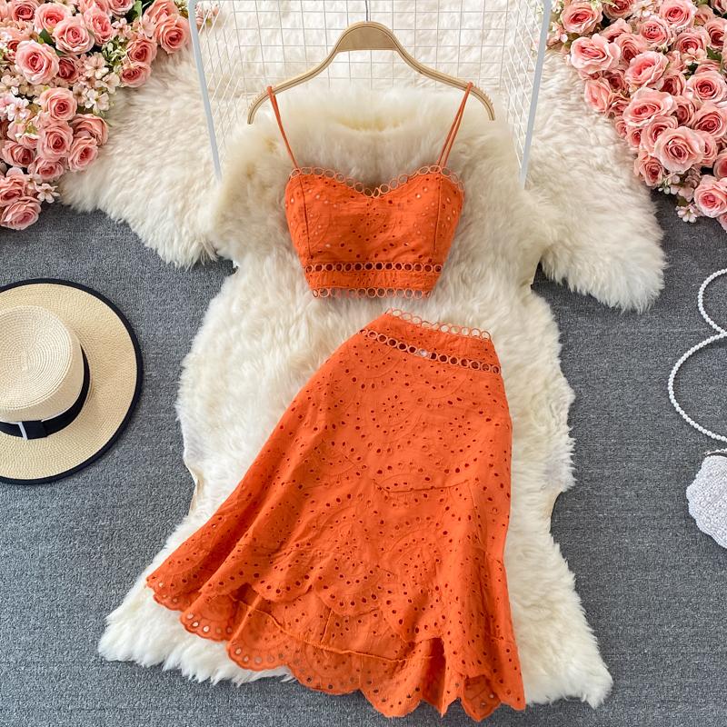 Work Dresses 2023 Luxury Designer Seaside Holiday Suit Summer Style Backless Short Bra Suspender Top Two-piece High Waist Ruffle Skirt, Black
Work Dresses 2023 Luxury Designer Seaside Holiday Suit Summer Style Backless Short Bra Suspender Top Two-piece High Waist Ruffle Skirt, Black