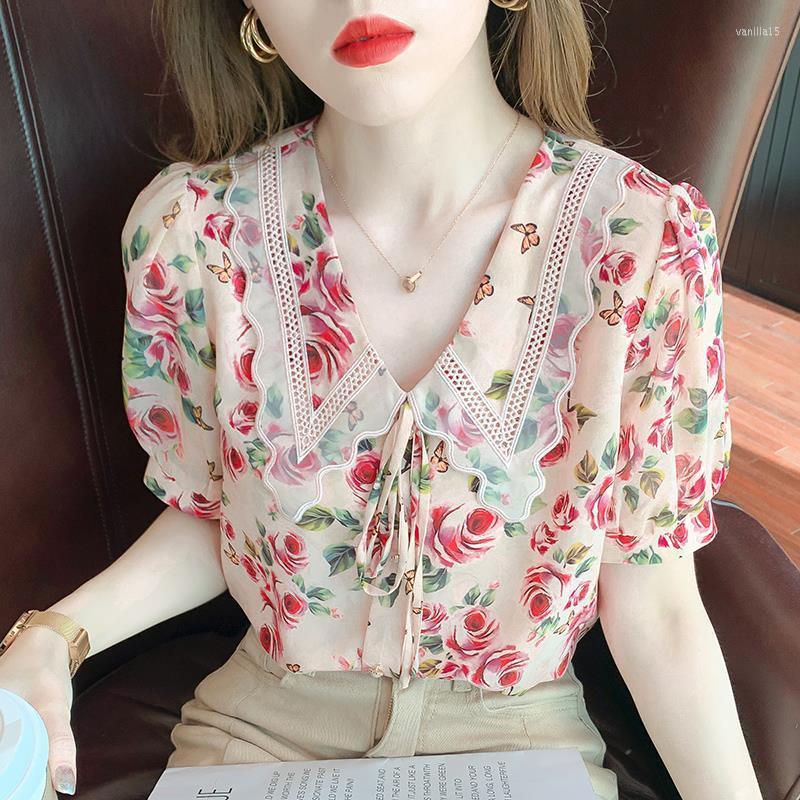 Women' Blouses Women' 2023 Summer All-match Fashion Slimming Printed Lapel Bow Shirt Short Sleeve Lady, Pink
Women' Blouses Women' 2023 Summer All-match Fashion Slimming Printed Lapel Bow Shirt Short Sleeve Lady, Pink