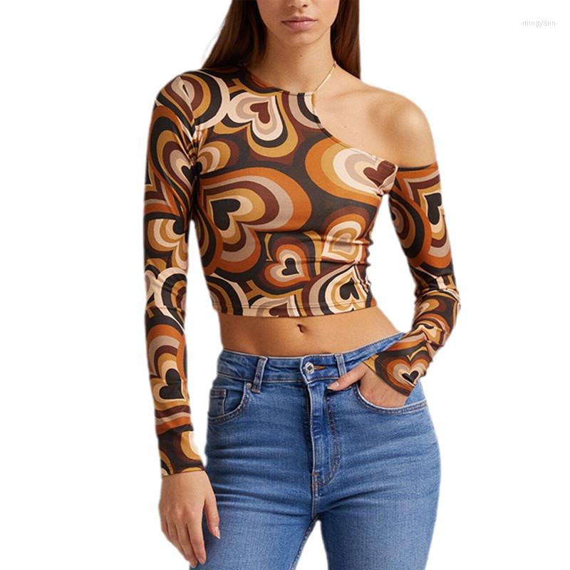 Women' T Shirts Ladies Casual Round Collar T-shirt Autumn Creative Stripe/Heart Printing Off Shoulder Long Sleeve Slim Midriff-baring Tops
Women' T Shirts Ladies Casual Round Collar T-shirt Autumn Creative Stripe/Heart Printing Off Shoulder Long Sleeve Slim Midriff-baring Tops