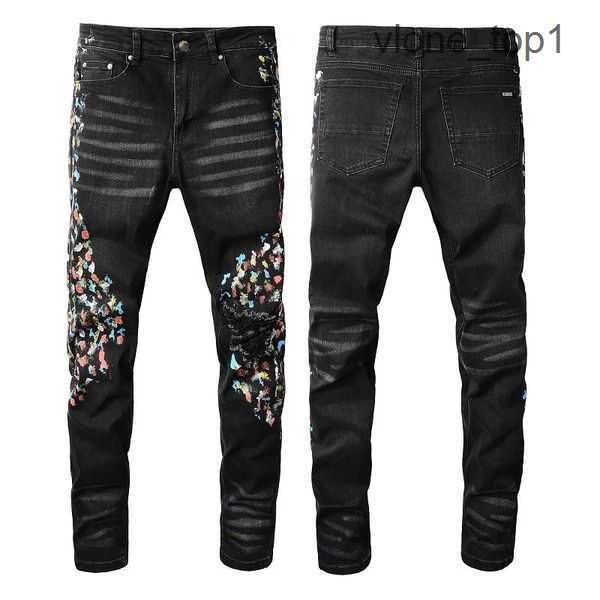 Close-fitting amirly Fashion Designer Jeans Mens Broken Men hip Hop High Street Brand Cycling Motorcycle Embroidery Slim Pencil 8 V9SX, 11
Close-fitting amirly Fashion Designer Jeans Mens Broken Men hip Hop High Street Brand Cycling Motorcycle Embroidery Slim Pencil 8 V9SX, 11
