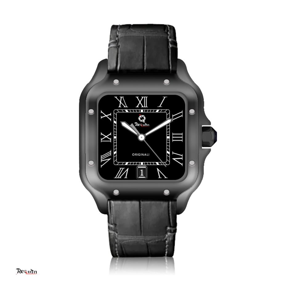 Men's Luxury Automatic Mechanical Watch 100XL REQUIN Santo Stainless Steel Case Calendar Sapphire Waterproof Black Leather St2299, Box
Men's Luxury Automatic Mechanical Watch 100XL REQUIN Santo Stainless Steel Case Calendar Sapphire Waterproof Black Leather St2299, Box
