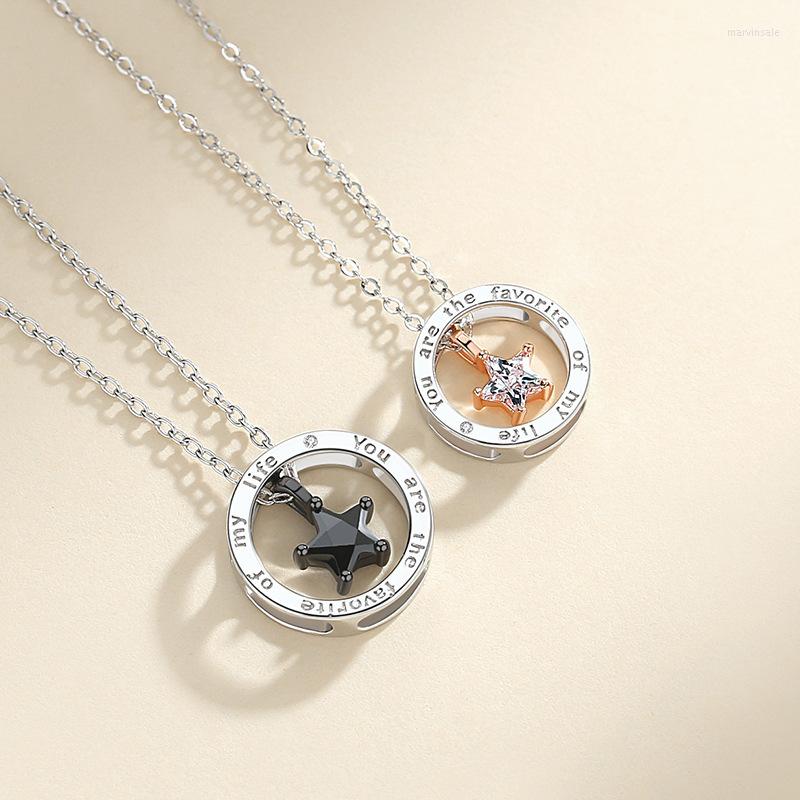 Chains Fashion Luxury Women Silver Plated Zircon Star Ring Lover Necklace Creative Romantic Wedding Party Jewelry Valentine's Day Gift
Chains Fashion Luxury Women Silver Plated Zircon Star Ring Lover Necklace Creative Romantic Wedding Party Jewelry Valentine's Day Gift