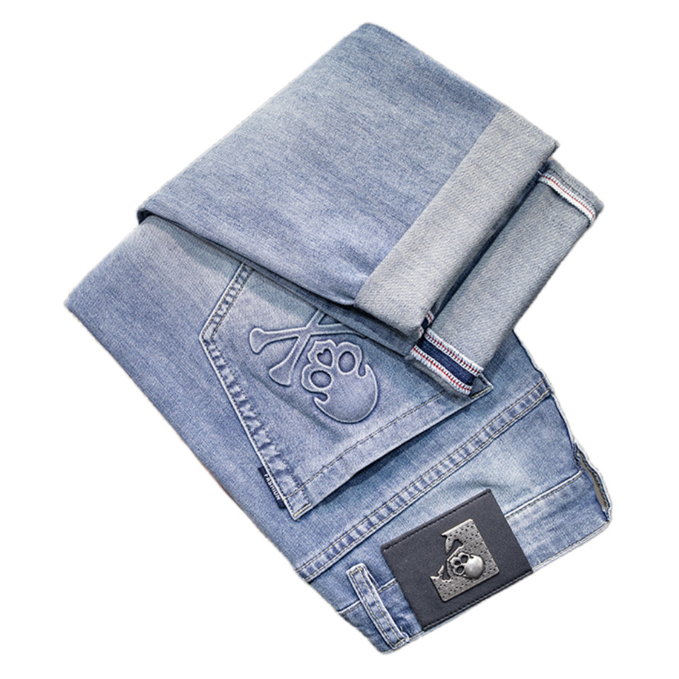 Men's Jeans Spring Summer Thin Slim Fit European American High-end Brand Small Straight Double F Pants Q9538-4, 9534
Men's Jeans Spring Summer Thin Slim Fit European American High-end Brand Small Straight Double F Pants Q9538-4, 9534