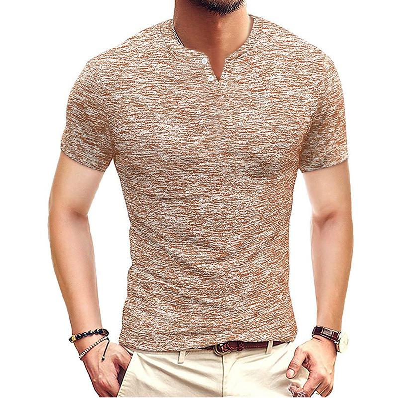Men's T Shirts T-shirt Top Summer Fashion Solid Color Slim Fit Casual Button Short Sleeve V-neck Pullover T-shirtMen's, Gray
Men's T Shirts T-shirt Top Summer Fashion Solid Color Slim Fit Casual Button Short Sleeve V-neck Pullover T-shirtMen's, Gray