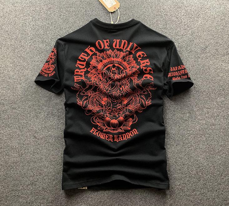 Men's T Shirts High Quality Tattoo Japanese Ukiyo Painted Lotus Short Sleeve T-shirt Men Casual Cotton Retro Sanskrit Print Hip Hop To, Gray
Men's T Shirts High Quality Tattoo Japanese Ukiyo Painted Lotus Short Sleeve T-shirt Men Casual Cotton Retro Sanskrit Print Hip Hop To, Gray