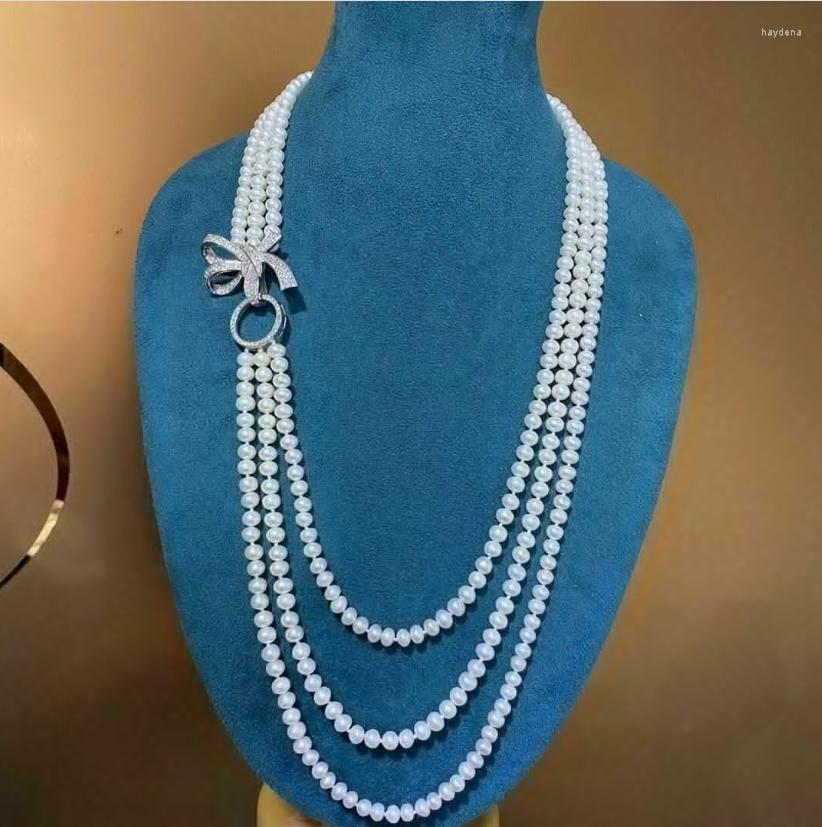 Chains Classic 3-strand 7-8mm South China Sea White Pearl Necklace 20 "22" 24 "925s
Chains Classic 3-strand 7-8mm South China Sea White Pearl Necklace 20 "22" 24 "925s