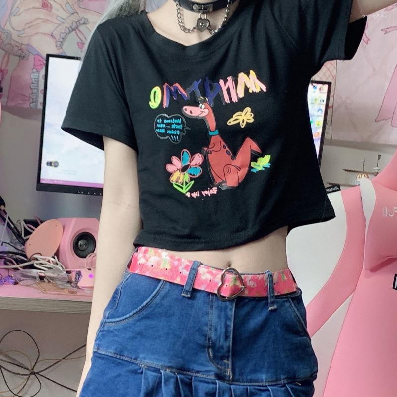 Women's T Shirts Cute Dinosaurs T-Shirt Women Summer Top Cartoon Harajuku Animal Print Casual Round Neck Short Sleeve, Black
Women's T Shirts Cute Dinosaurs T-Shirt Women Summer Top Cartoon Harajuku Animal Print Casual Round Neck Short Sleeve, Black