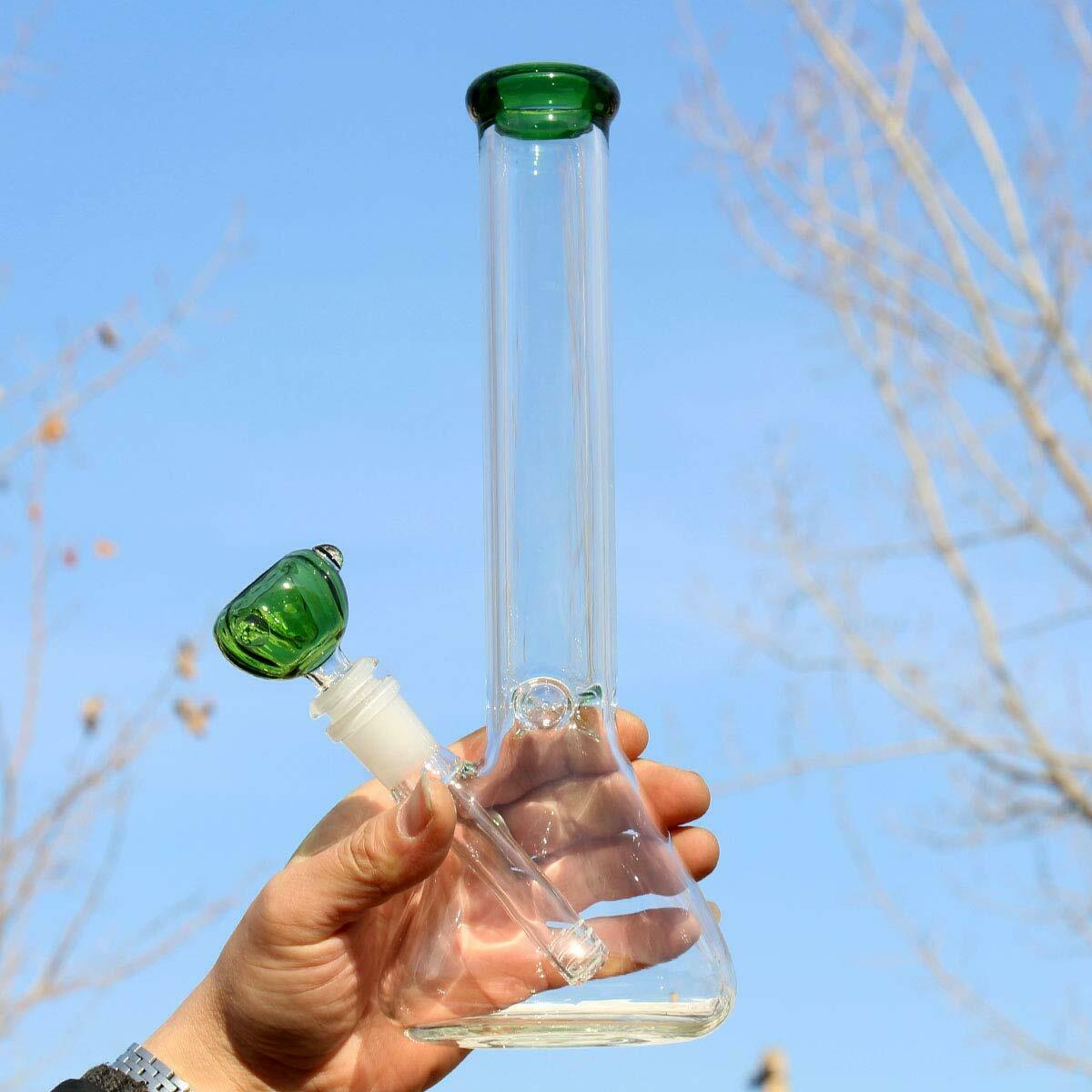 11" Hookah Glass Bong Water Pipe, Tobacco Precolator Bubbler Beaker