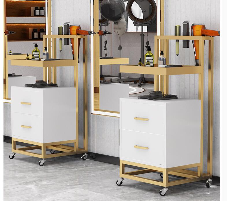 Hairdresser tool cabinet hair salon special tool table hair cutting rack barbershop cart ironing and dyeing tool car salon furniture salon cart
