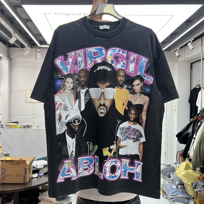 24SS Summer Tees T Shirts Mens Cotton Shirt Clothing Shorts Sleeve Suprior Hip Hop Printed Tshirts Real Pics