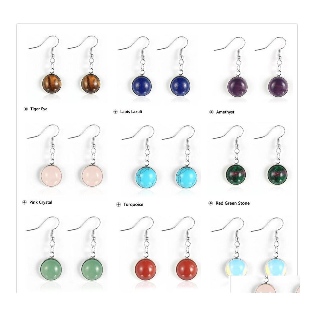 car dvr Dangle Chandelier Natural Gem Stone Pendant Earring For Women 12Mm Small Opal Tiger Eye Rose Quartz Amethyst Turquoises Crystal Ro Dhyrs
car dvr Dangle Chandelier Natural Gem Stone Pendant Earring For Women 12Mm Small Opal Tiger Eye Rose Quartz Amethyst Turquoises Crystal Ro Dhyrs