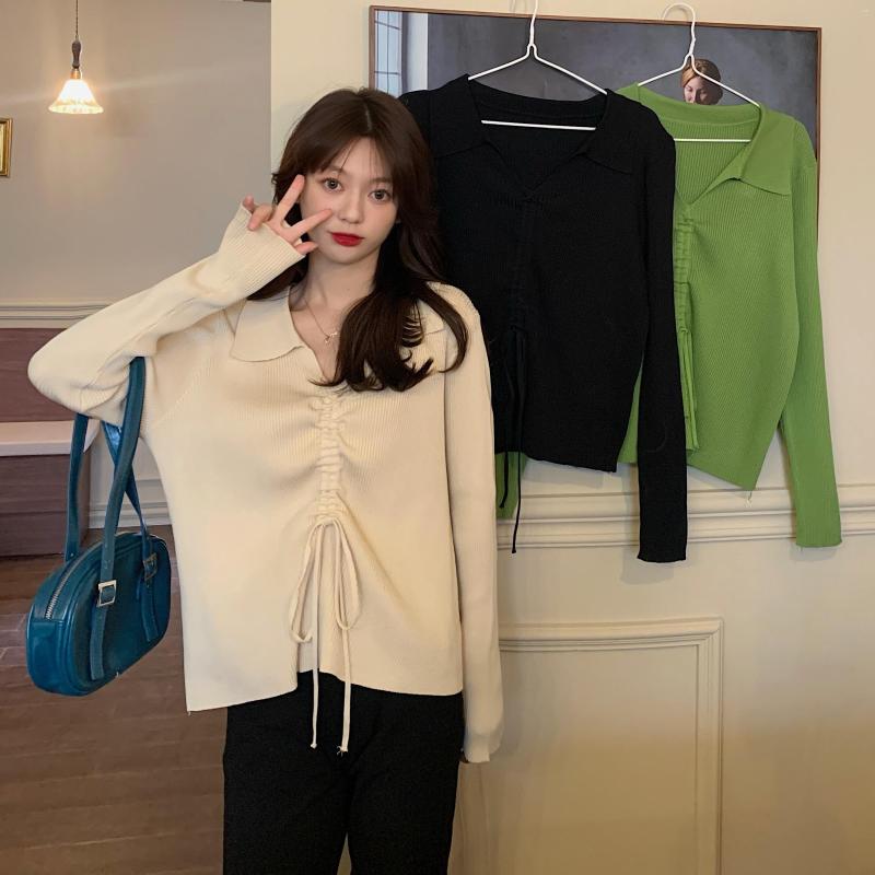Women's Polos 2023 Fall Style Large Size Temperament Fashion Polo Collar Drawstring Fat Sister Hang Striped Sweater Women, Army green
Women's Polos 2023 Fall Style Large Size Temperament Fashion Polo Collar Drawstring Fat Sister Hang Striped Sweater Women, Army green