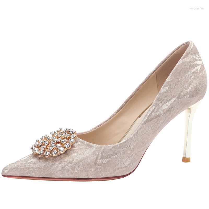 Dress Shoes Fashion Elegant Pointed Toe Heels For Women Luxury Rhinestone Metal Decoration Ladies Pumps Female Wedding Party Office, Champagne 8 cm
Dress Shoes Fashion Elegant Pointed Toe Heels For Women Luxury Rhinestone Metal Decoration Ladies Pumps Female Wedding Party Office, Champagne 8 cm