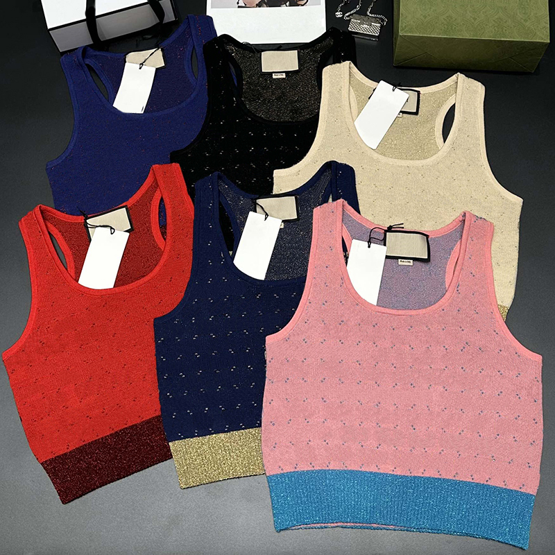 Classic Letter Jacquard Knit Tanks Summer Sleeveless Breathable Women Vest 6 Colors Elastic Charm Girl Camis, Khaki
Classic Letter Jacquard Knit Tanks Summer Sleeveless Breathable Women Vest 6 Colors Elastic Charm Girl Camis, Khaki