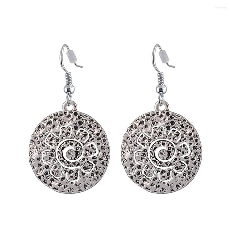 Dangle Earrings Simple Double Hammered Coin Disc For Women Minimalist Big Geometrical Metal Brass 
Dangle Earrings Simple Double Hammered Coin Disc For Women Minimalist Big Geometrical Metal Brass