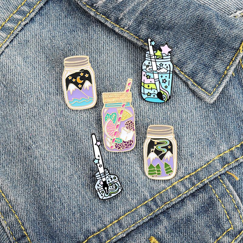 Brooches Pins Creative Cup Fruit Tea Drink Inkwell Starry Sky Mountain Enamel Pin Cartoon Badges Lapel Jewelry Accessories Gifts
Brooches Pins Creative Cup Fruit Tea Drink Inkwell Starry Sky Mountain Enamel Pin Cartoon Badges Lapel Jewelry Accessories Gifts