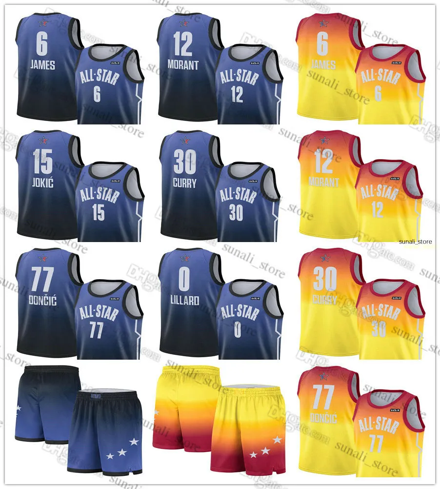 CUSTOM 2023 All-Star Western Basketball Jerseys LeBron James Stephen Curry Luka Nikola Doncic Jokic Ja Morant Damian Lillard Shorts Pants Me, Blue
CUSTOM 2023 All-Star Western Basketball Jerseys LeBron James Stephen Curry Luka Nikola Doncic Jokic Ja Morant Damian Lillard Shorts Pants Me, Blue