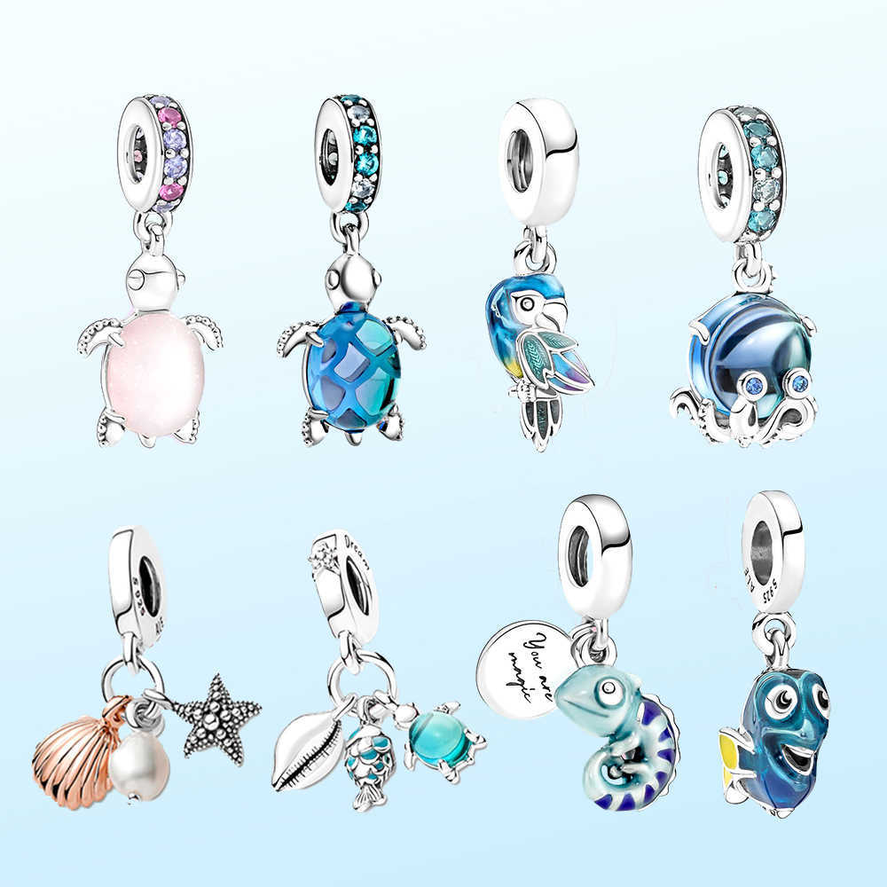 Charm Bracelets 925 Silver Sea Turtle Chameleon Charms fit Original Pandora Bracelet Necklace Making Jewelry for Women Birtdhay Gift L230227
Charm Bracelets 925 Silver Sea Turtle Chameleon Charms fit Original Pandora Bracelet Necklace Making Jewelry for Women Birtdhay Gift L230227
