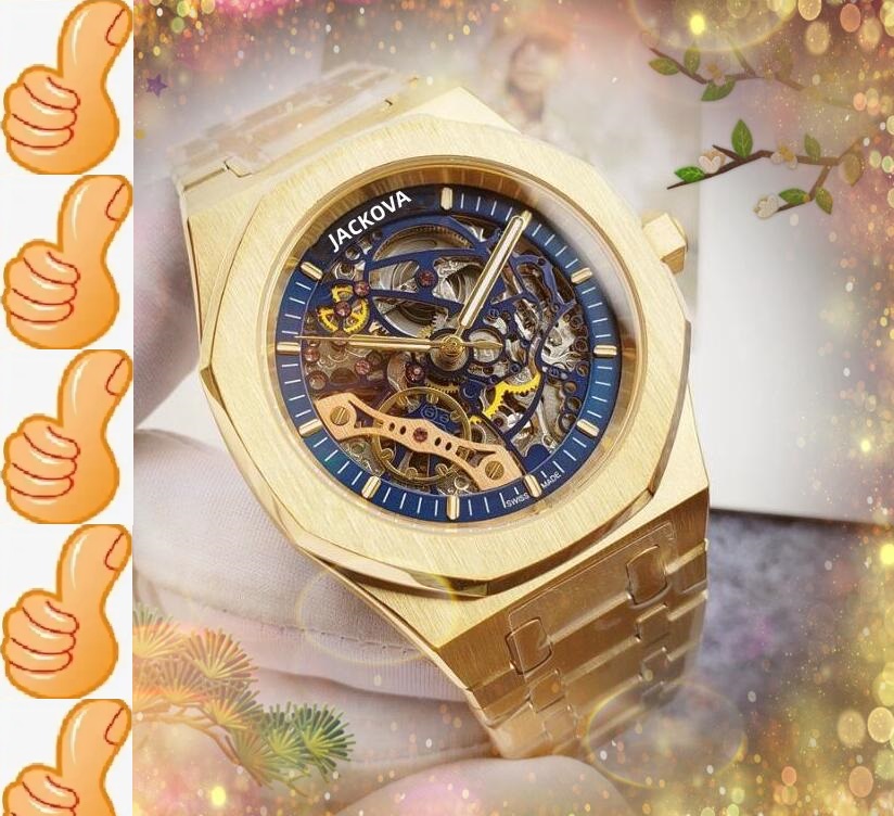 Hollow Skeleton Mechanical Automatic Movement Watches Luxury Mens Full Stainless Steel Band classic atmosphere good looking business switzerland Wristwatch, As pic
Hollow Skeleton Mechanical Automatic Movement Watches Luxury Mens Full Stainless Steel Band classic atmosphere good looking business switzerland Wristwatch, As pic