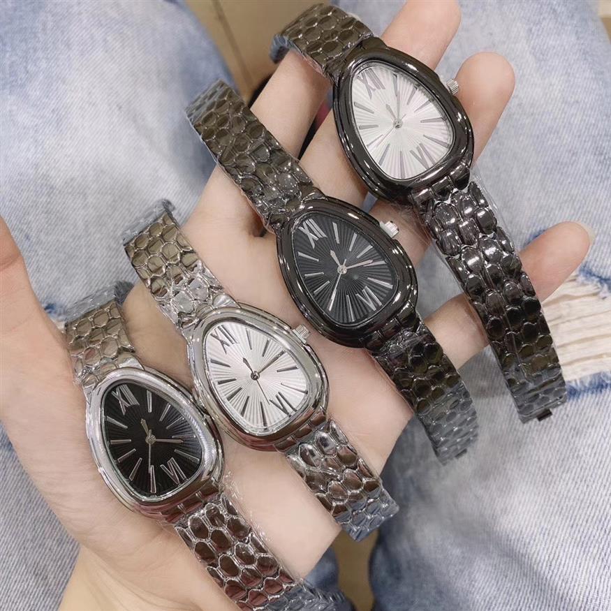 Brand Watches Women Girl Snake Style Steel Metal Band Quartz Luxury Wrist Watch BV09207p, Silver black
Brand Watches Women Girl Snake Style Steel Metal Band Quartz Luxury Wrist Watch BV09207p, Silver black