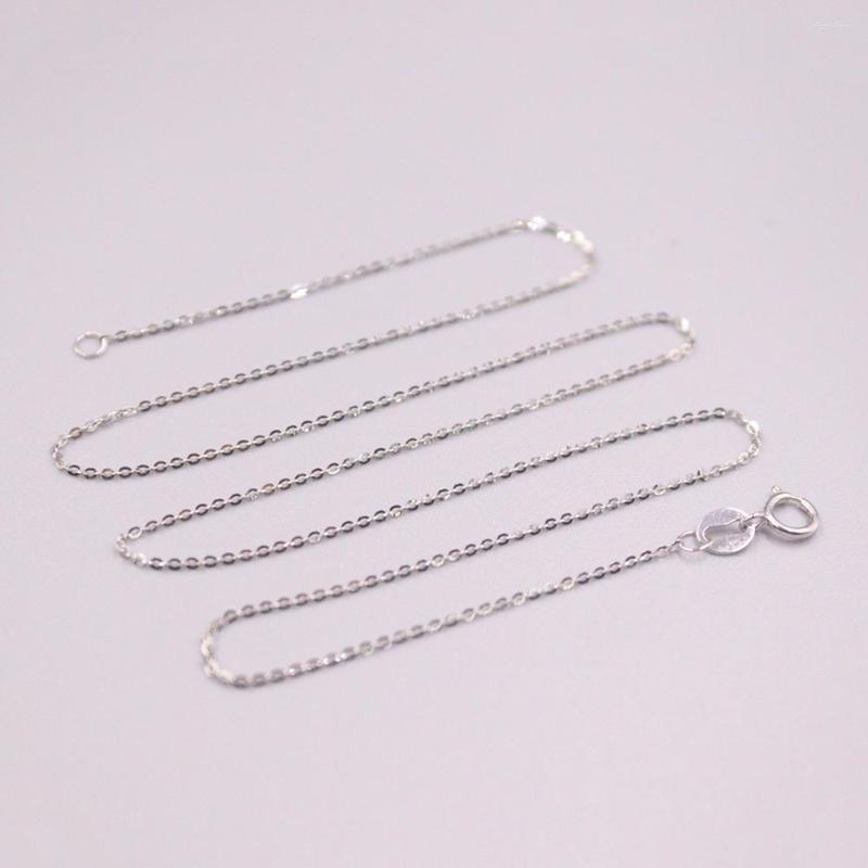 Chains Au750 Solid Real 18K White Gold Necklace Woman Luck O Chain 15.7inches 0.9-1g 0.9mmW
Chains Au750 Solid Real 18K White Gold Necklace Woman Luck O Chain 15.7inches 0.9-1g 0.9mmW