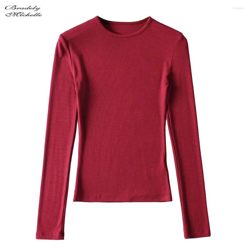 Women' T Shirts BRADELY MICHELLE Made 2023 Women Clothing Tops Fit Casual Basic Elastic Cotton Solid O-neck Full Sleeve T-shirt, Black
Women' T Shirts BRADELY MICHELLE Made 2023 Women Clothing Tops Fit Casual Basic Elastic Cotton Solid O-neck Full Sleeve T-shirt, Black