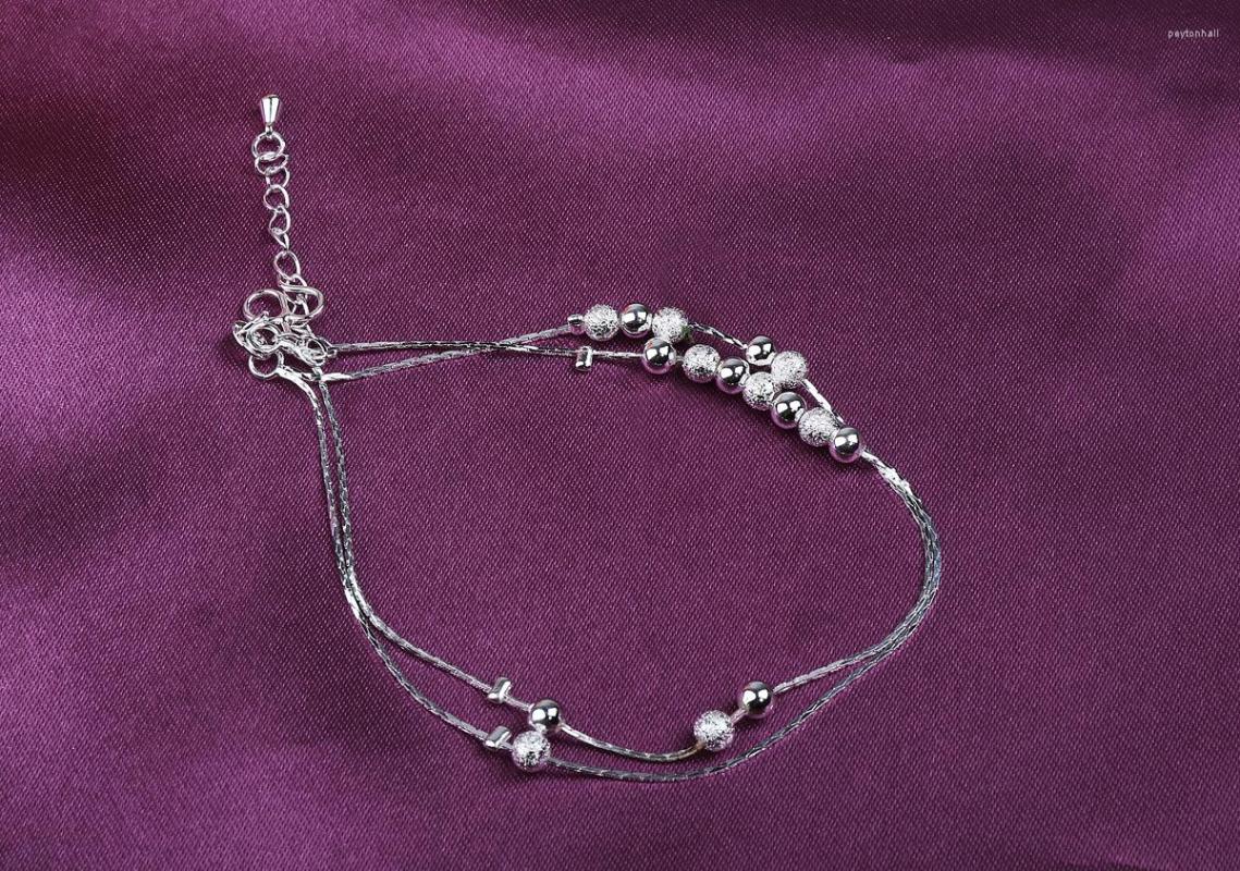 Anklets 925 Sterling Silver Sandy Beach Anklet Ball Female Simple Unique Design Temperament Fashion Jewelry INS Elegant Bracelet
Anklets 925 Sterling Silver Sandy Beach Anklet Ball Female Simple Unique Design Temperament Fashion Jewelry INS Elegant Bracelet