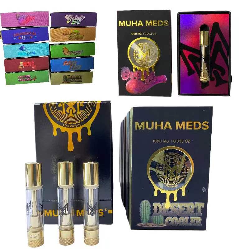 MUHA MEDS Vape Cartridge Atomizers 0.8ml Ceramic Glass Tank Vaporizer Empty Cartridges 510 Thread Thick Oil Carts with gift boxes
MUHA MEDS Vape Cartridge Atomizers 0.8ml Ceramic Glass Tank Vaporizer Empty Cartridges 510 Thread Thick Oil Carts with gift boxes