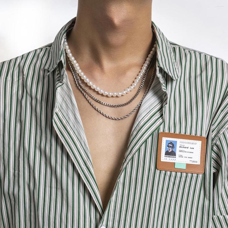 Choker Layered Thick Chain And Pearl Beads Necklace Men 2023 Fashion Beaded Chunky Trendy Neck Accessories Collar
Choker Layered Thick Chain And Pearl Beads Necklace Men 2023 Fashion Beaded Chunky Trendy Neck Accessories Collar