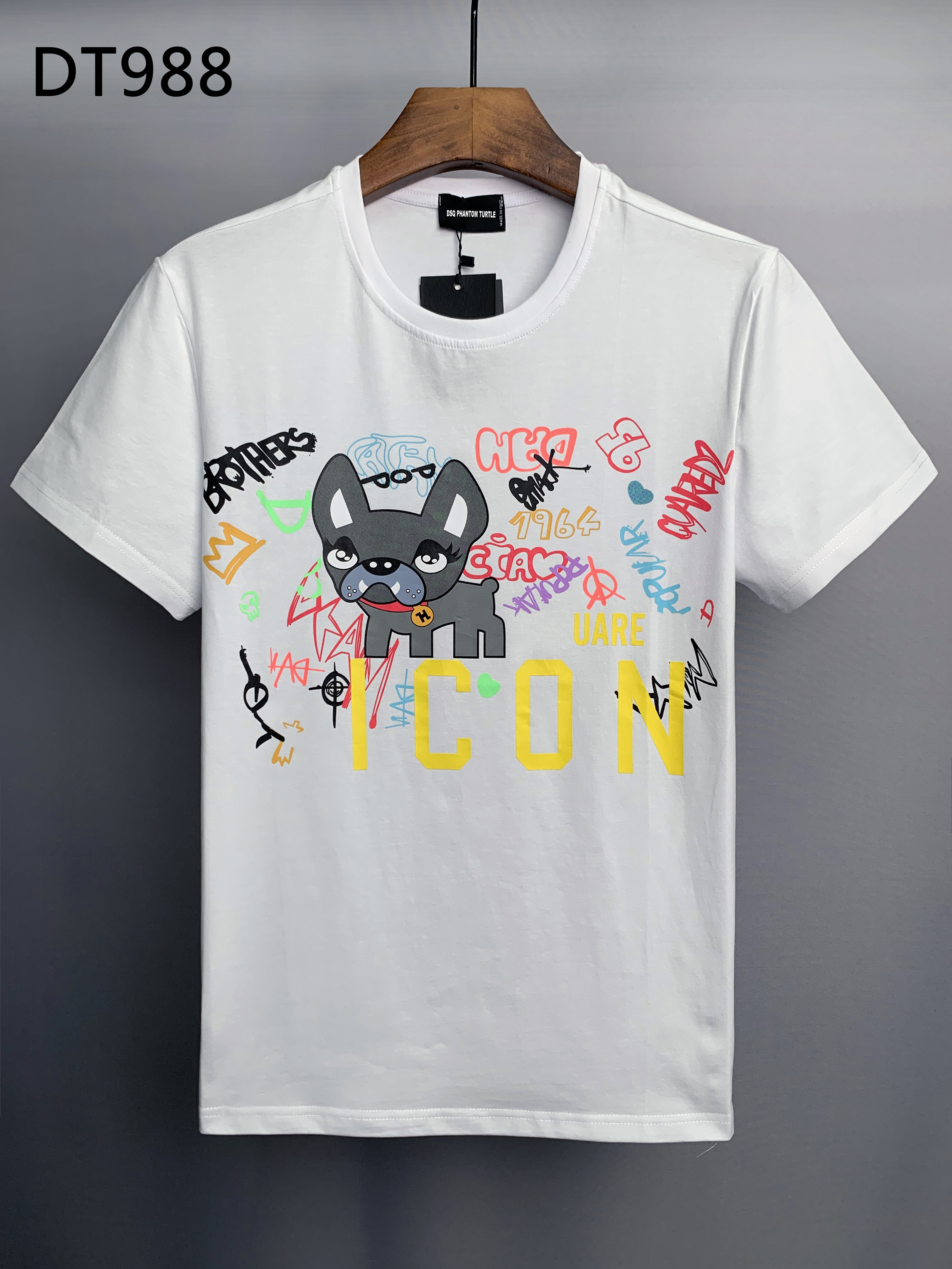 DSQ PHANTOM TURTLE Men's T-Shirts Mens Designer T Shirts Black White Back Cool T-shirt Men Summer Italian Fashion Casual Street T-shirt Tops Plus Size M-XXXL 6832 
DSQ PHANTOM TURTLE Men's T-Shirts Mens Designer T Shirts Black White Back Cool T-shirt Men Summer Italian Fashion Casual Street T-shirt Tops Plus Size M-XXXL 6832