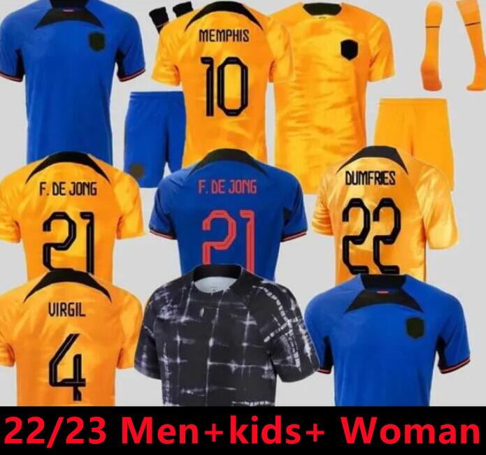 2022 Netherlands MEMPHIS soccer jersey 22/23 Holland DE JONG VIRGIL DUMFRIES PROMES BERGVIJN Shirt KLAASSEN BLIND DE LIGT men kids kit footb
2022 Netherlands MEMPHIS soccer jersey 22/23 Holland DE JONG VIRGIL DUMFRIES PROMES BERGVIJN Shirt KLAASSEN BLIND DE LIGT men kids kit footb