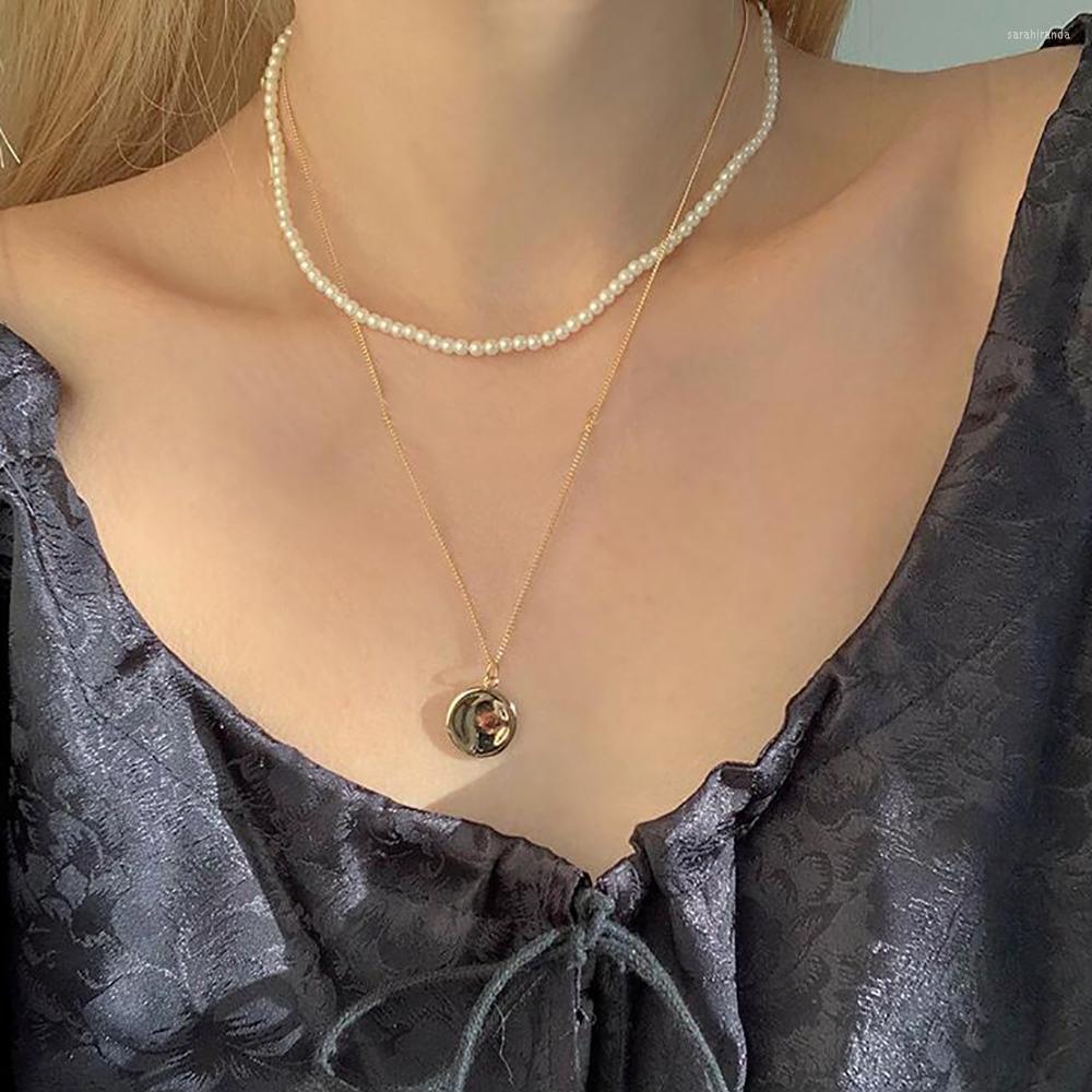 Choker 2023 Fashion French Gold Color Double Layered Wave Pearl Necklace Cute Chain Pendant Women Jewelry Girl
Choker 2023 Fashion French Gold Color Double Layered Wave Pearl Necklace Cute Chain Pendant Women Jewelry Girl