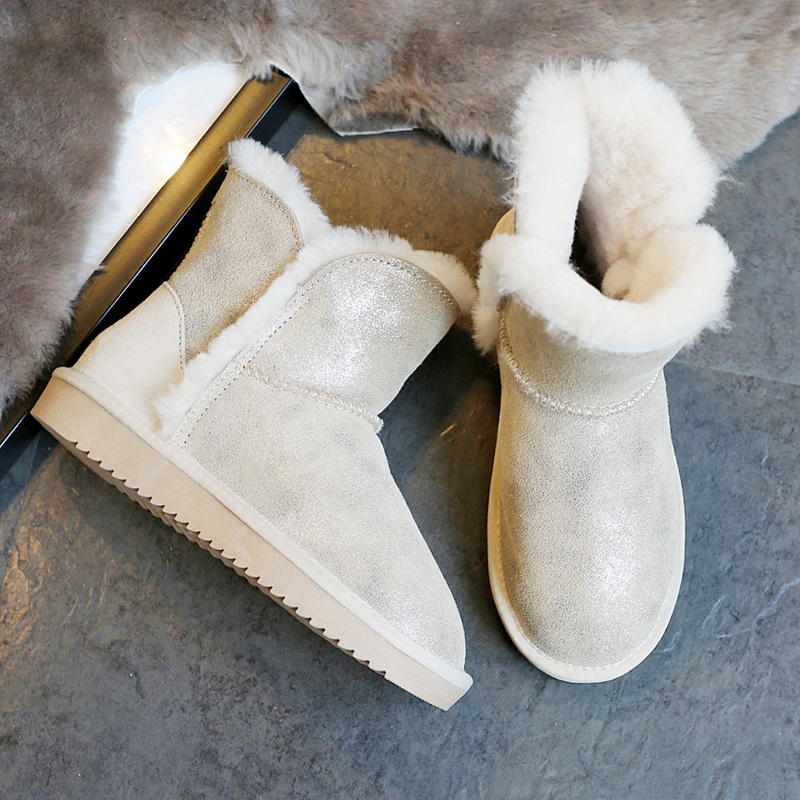 Boots 2023 Fashion Genuine Leather Ankle Natural Fur Warm Winter Thick Sheep Wool Snow Nonslip Ladies Casual Shoes 230227, Black
Boots 2023 Fashion Genuine Leather Ankle Natural Fur Warm Winter Thick Sheep Wool Snow Nonslip Ladies Casual Shoes 230227, Black