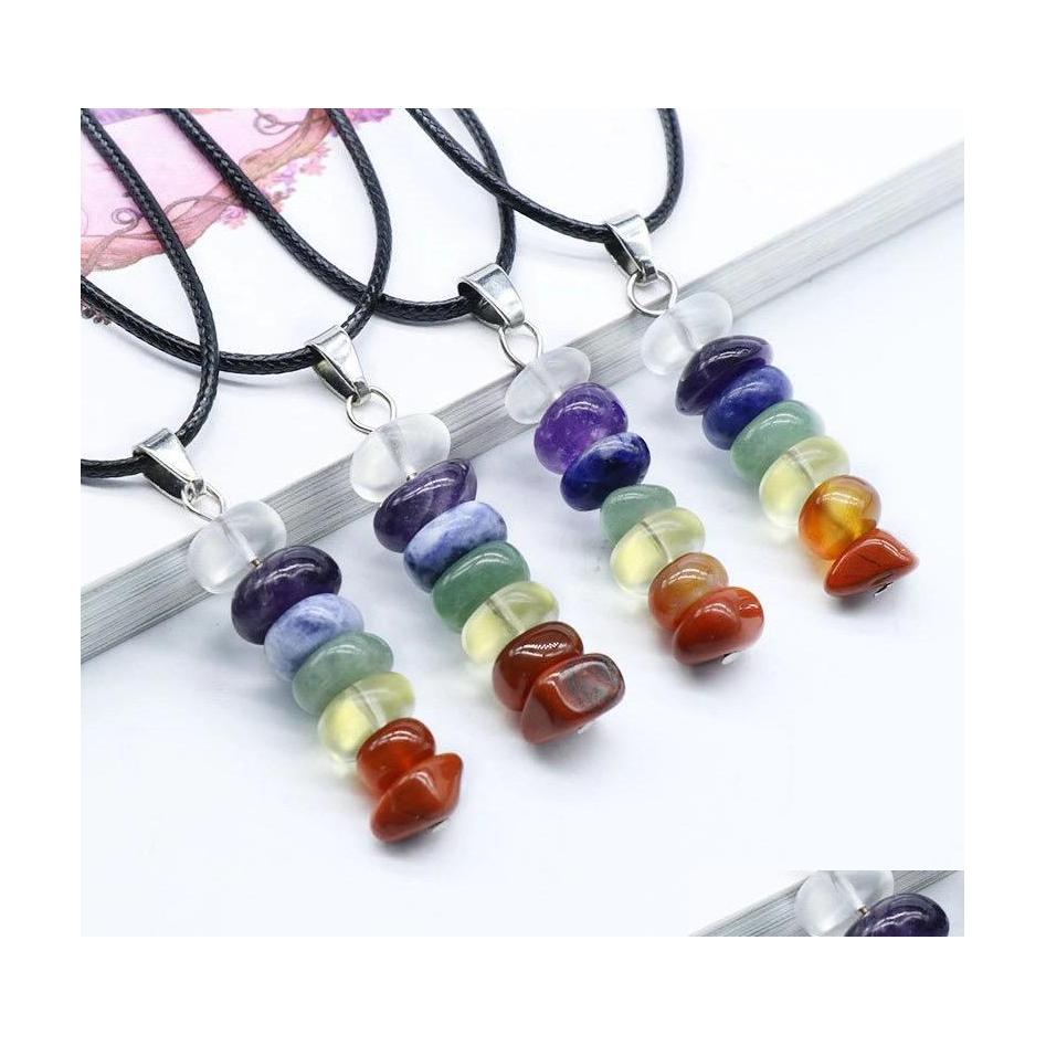car dvr Pendant Necklaces 7 Chakra Stone Necklace Natural Quartz Healing Yoga Pendum For Women Girls Me Drop Delivery Jewelry Pendants Dhw2U
car dvr Pendant Necklaces 7 Chakra Stone Necklace Natural Quartz Healing Yoga Pendum For Women Girls Me Drop Delivery Jewelry Pendants Dhw2U