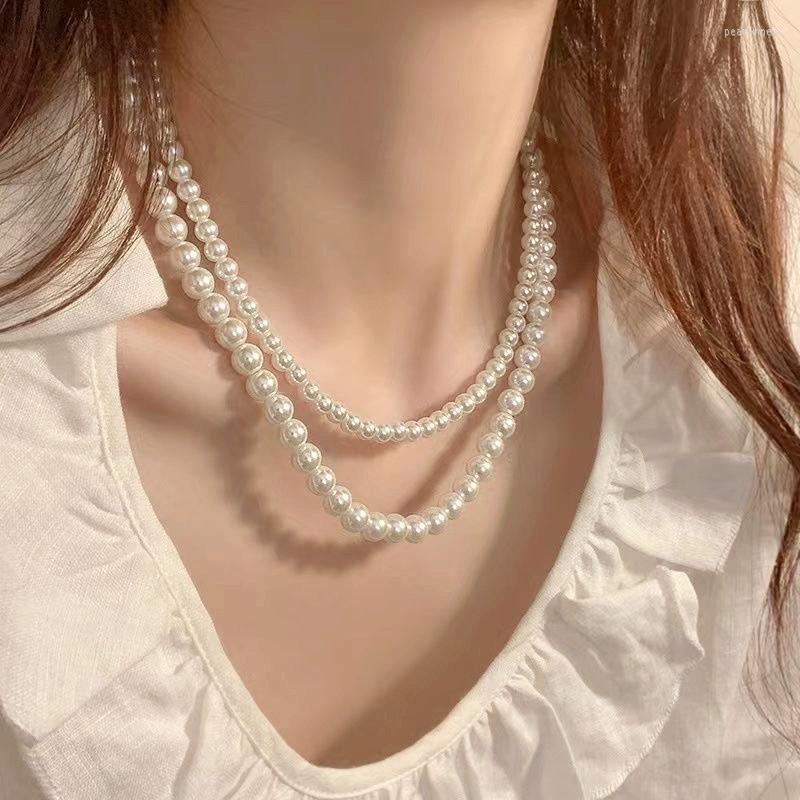 Chains Simple Imitate Pearl Choker Necklace Women Wedding Jewelry White Beaded Chain Elegant Ladies Wholesale
Chains Simple Imitate Pearl Choker Necklace Women Wedding Jewelry White Beaded Chain Elegant Ladies Wholesale