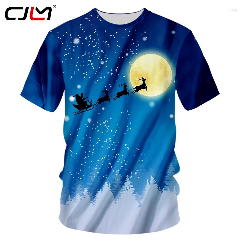 Men' T Shirts CJLM Christmas Theme 3D Printed Moon Background O Neck Tshirt Santa Claus And Elk Fashion Leisure Men' Shirt 6XL
Men' T Shirts CJLM Christmas Theme 3D Printed Moon Background O Neck Tshirt Santa Claus And Elk Fashion Leisure Men' Shirt 6XL