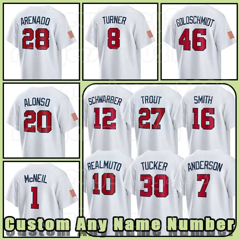 Team USA 2023 World Baseball Classic WBC Baseball Jerseys Mike Trout Nolan Arenado Pete Alonso Kyle Schwarber Tim Anderson Mookie Betts Clayton Kershaw Trea Turner, Men
Team USA 2023 World Baseball Classic WBC Baseball Jerseys Mike Trout Nolan Arenado Pete Alonso Kyle Schwarber Tim Anderson Mookie Betts Clayton Kershaw Trea Turner, Men