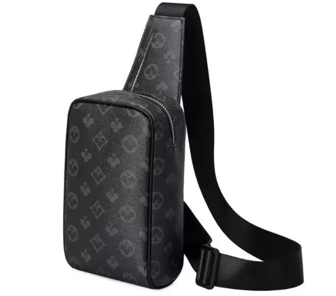 Sling Bag Men's Crossbody Men Casual Sporty Shoulder Bags Male Chest Pack Waist Bag Luxury Messenger Fashion Handbag Real Taiga Leather Canvas