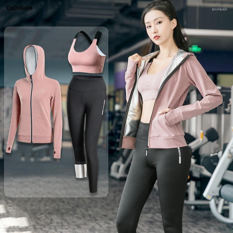 Gym Clothing Sports Training Women Sweat Suit Fitness 3 Piece Set Running Sportswear Sweatsuits Coats Bra Pants Sauna Ropa Mujer, 2 piece set d
Gym Clothing Sports Training Women Sweat Suit Fitness 3 Piece Set Running Sportswear Sweatsuits Coats Bra Pants Sauna Ropa Mujer, 2 piece set d