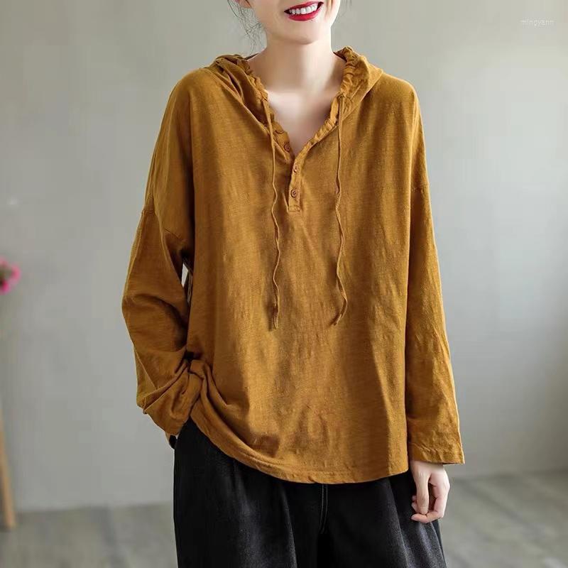 Women's T Shirts 2023 Spring Hoody Women Long Sleeve Loose T-shirt All-matched Casual Cotton Hooded Tee Solid Color Tops Pullover, White
Women's T Shirts 2023 Spring Hoody Women Long Sleeve Loose T-shirt All-matched Casual Cotton Hooded Tee Solid Color Tops Pullover, White
