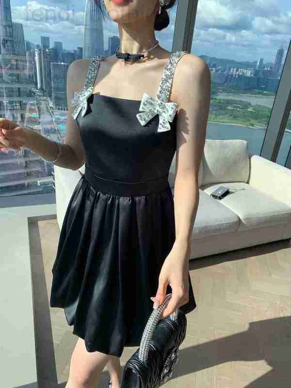 Casual Dresses designer Shenzhen Nanyou High-end Lantern Skirt Rhinestone Bowknot Decoration Fashion Celebrity Sling Dress Girl SI1U, Black
Casual Dresses designer Shenzhen Nanyou High-end Lantern Skirt Rhinestone Bowknot Decoration Fashion Celebrity Sling Dress Girl SI1U, Black