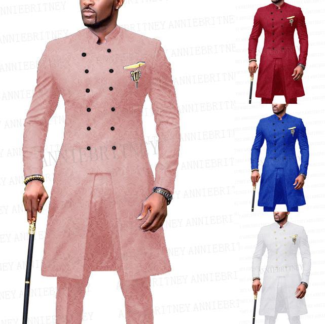 Men's Suits & Blazers 2023 Pink Jacquard Suit Men Long Blazer For Double Breasted Tailcoat Stand Collar Groom Wedding Jacket With Pants Marr, Royal blue
Men's Suits & Blazers 2023 Pink Jacquard Suit Men Long Blazer For Double Breasted Tailcoat Stand Collar Groom Wedding Jacket With Pants Marr, Royal blue
