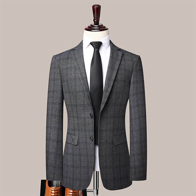 Men's Suits Blazers High Quality Blazer Trousers Men's British Style Elegant Casual Senior Simple Business Wedding Gentlemen's Suit Two