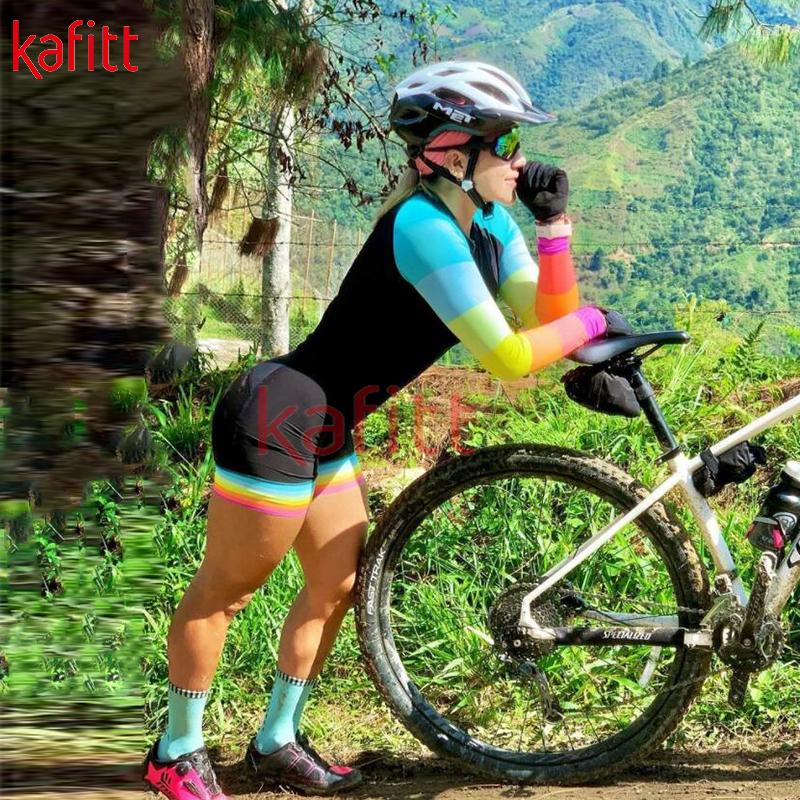 Racing Sets Kafi2023 Women's Triathlon Long Sleeve Cycling Jersey Suit Bodysuit Maillot Ropa Ciclismo Clothing Shirt Go Jumpsuit, Kafitt20-56
Racing Sets Kafi2023 Women's Triathlon Long Sleeve Cycling Jersey Suit Bodysuit Maillot Ropa Ciclismo Clothing Shirt Go Jumpsuit, Kafitt20-56