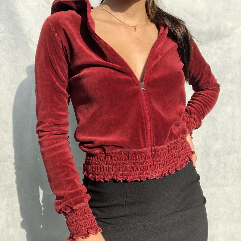 Women' Jackets Y2k Solid Color Hoodie Jacket Casual Elegant Sports Style 2023 Autumn Hooded Zipper Loose Long-sleeved Velvet Cardigan, Red
Women' Jackets Y2k Solid Color Hoodie Jacket Casual Elegant Sports Style 2023 Autumn Hooded Zipper Loose Long-sleeved Velvet Cardigan, Red