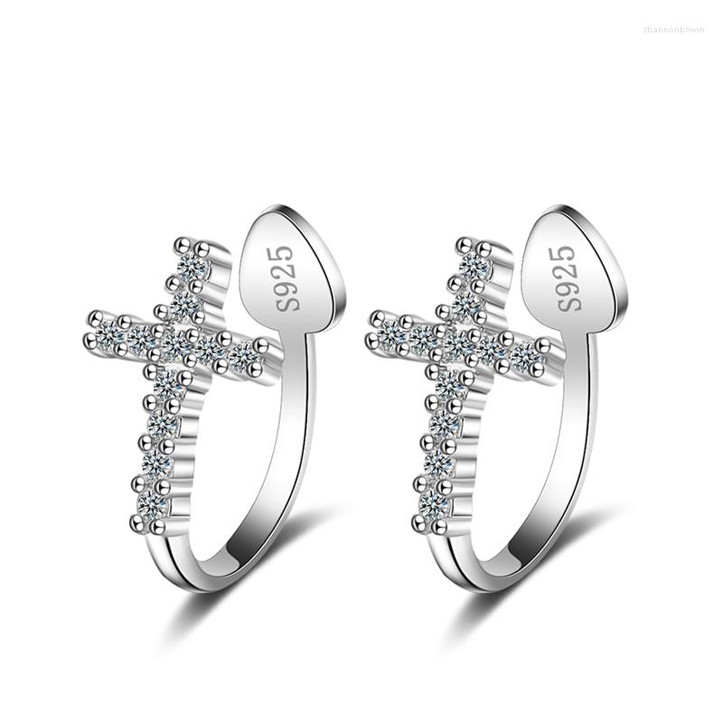 Backs Earrings Small Cross Crystal Zirconia Silver Color Clip Cuff Without Piercing Party Jewelry Gifts For Women Girls
Backs Earrings Small Cross Crystal Zirconia Silver Color Clip Cuff Without Piercing Party Jewelry Gifts For Women Girls