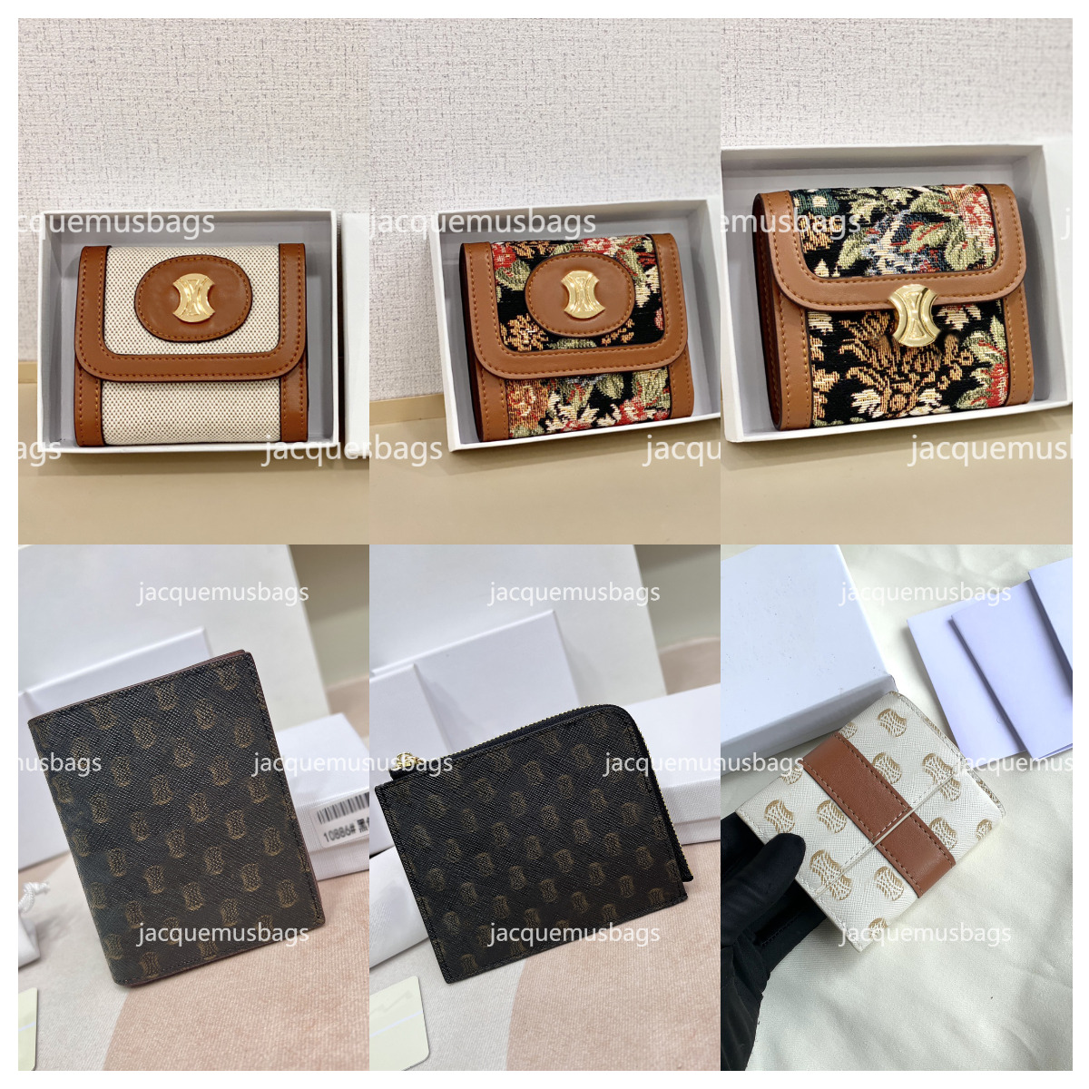 Small Wallet Triomphe Shiny Calfskin Luxury Designer Canvas Card Holder Metallic Snap Button Closure Womens Purse Gold Finishing Folded Coin Pocket, Color8
Small Wallet Triomphe Shiny Calfskin Luxury Designer Canvas Card Holder Metallic Snap Button Closure Womens Purse Gold Finishing Folded Coin Pocket, Color8